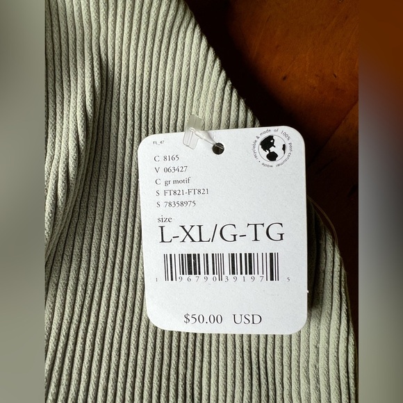 Free People Intimately Crossback Ribbed Bralette in Gray Motif Size L/XL NWT - Picture 4 of 4